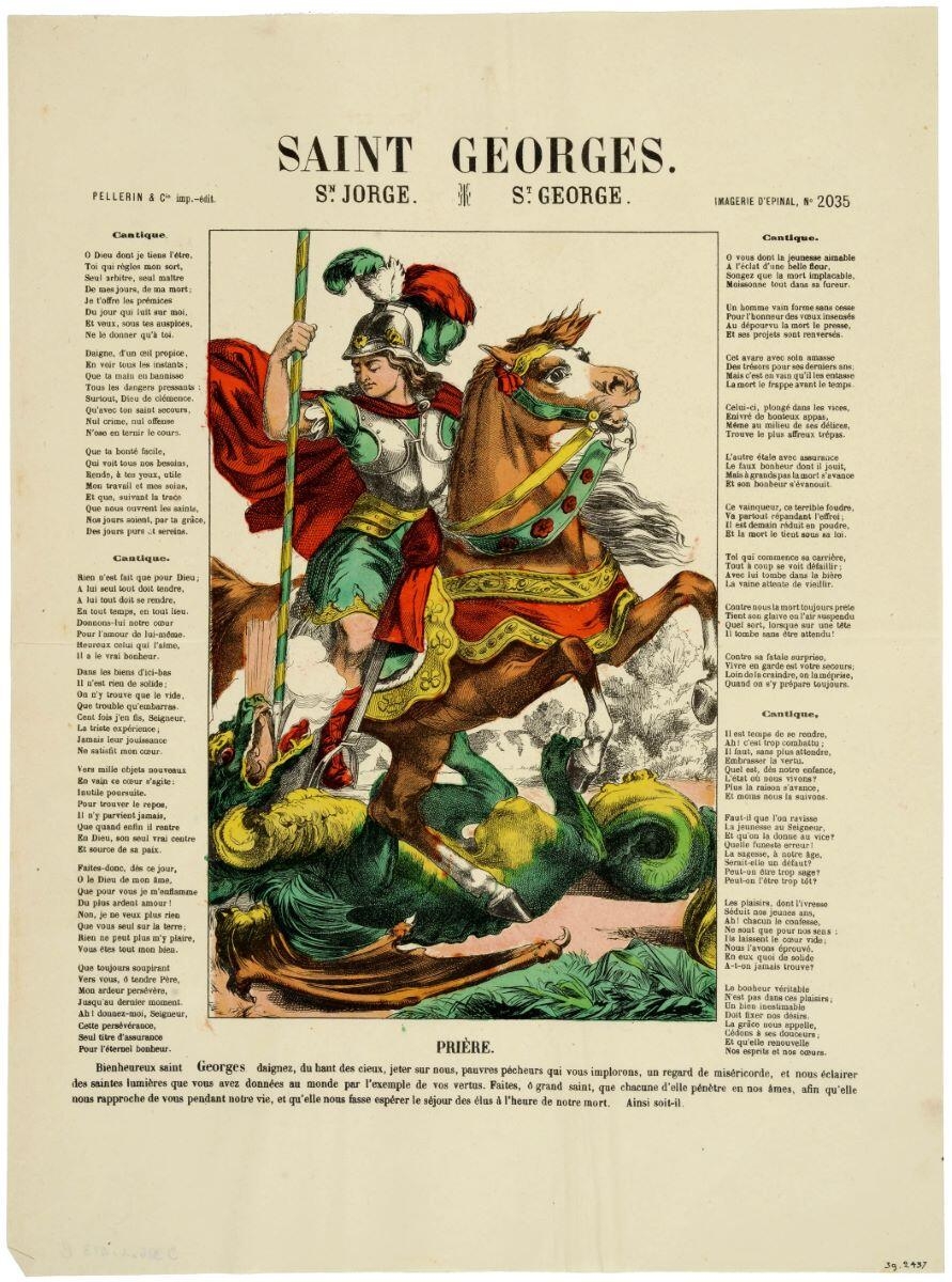 SAINT GEORGES. (titre inscrit fr., esp., angl.)